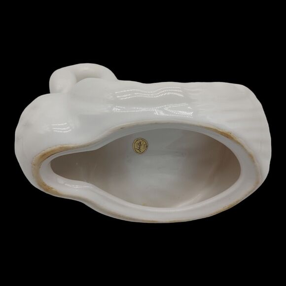 Andre Richard Vintage Swan White Porcelain Soap Trinket Dish Baby Shower Decor - Picture 6 of 10